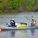 Cathy & Rick bringing in trash